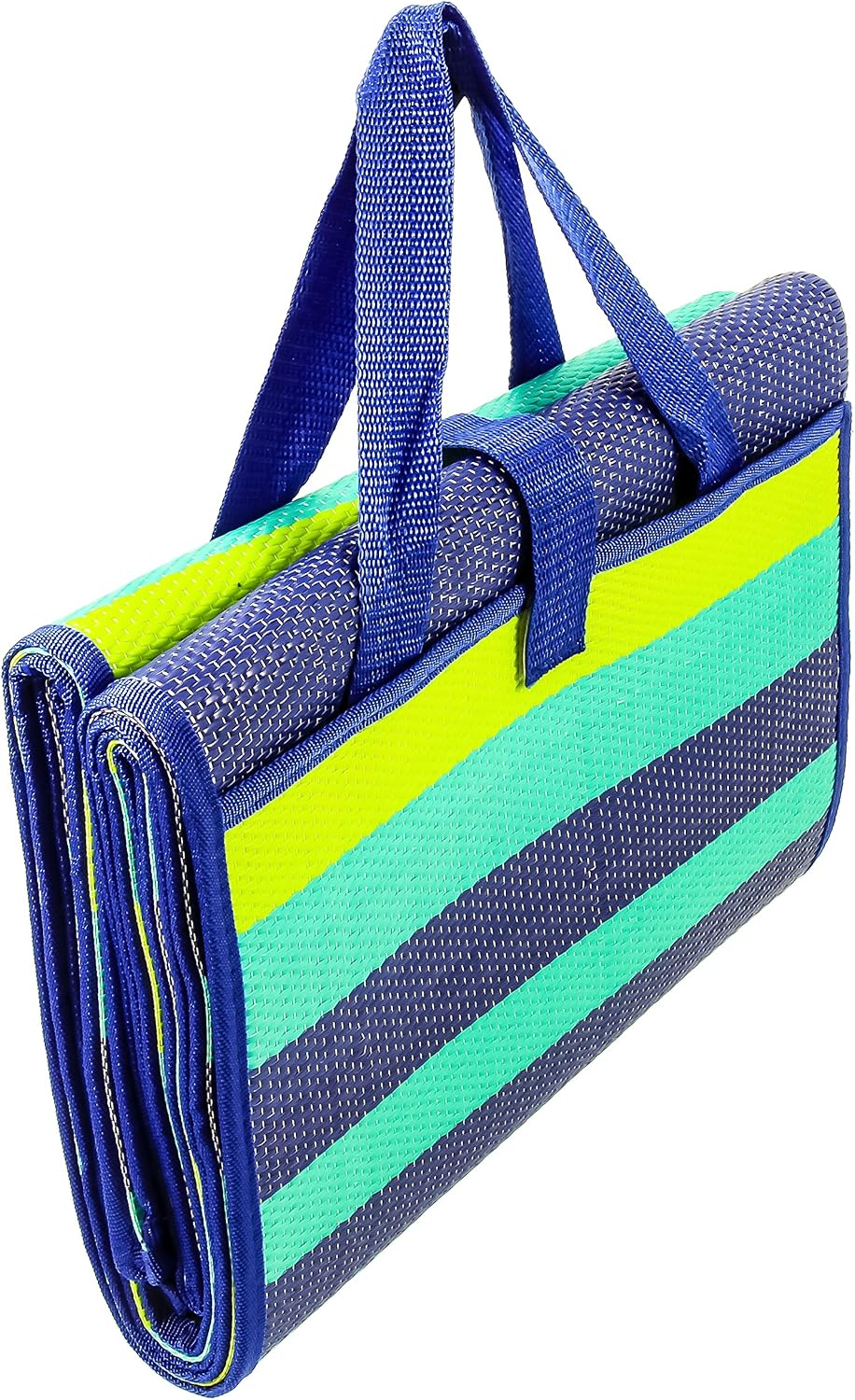 Camco Handy Mat with Strap - Perfect for Picnics, Beaches, RV and Outings - Green/Turquoise - 60" x 78" (42806) - Image 3